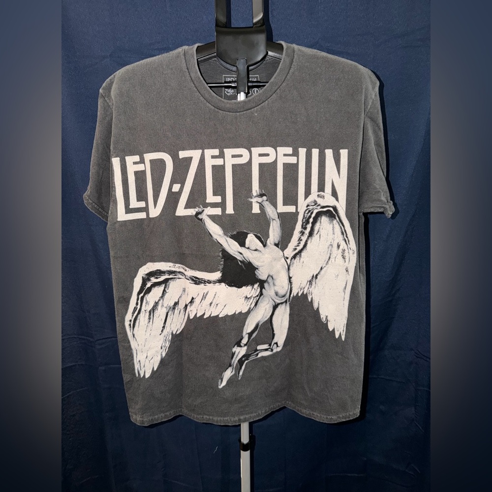 Led Zeppelin Short Sleeve Graphic Tee - Washed Black